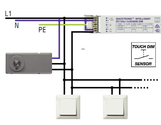OSRAM | DALI  TOUCH DIM LS/PD LI (4 DALI  10-1200 Lux)     Osram