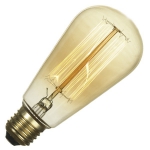 E27  Edison ST64 4W LED FL-Vintage DIMM   Sun Lumen